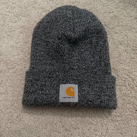 Carhartt Knit Cuffed Beanie – Heather Gray Marl – Unisex One Size – EUC - Picture 1 of 6